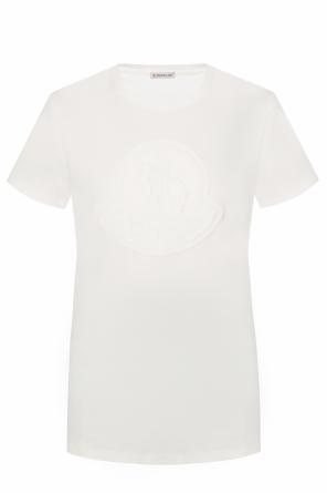 T-shirt with a patch and logo, zdjęcie 1 T-shirt with a patch and logo od Moncler